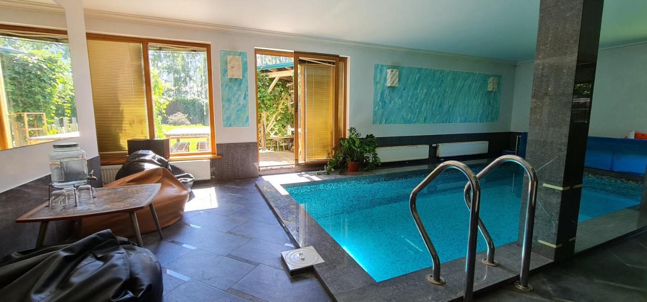 Spacious House With Indoor Pool & Sauna. Ādaži Екстериор снимка